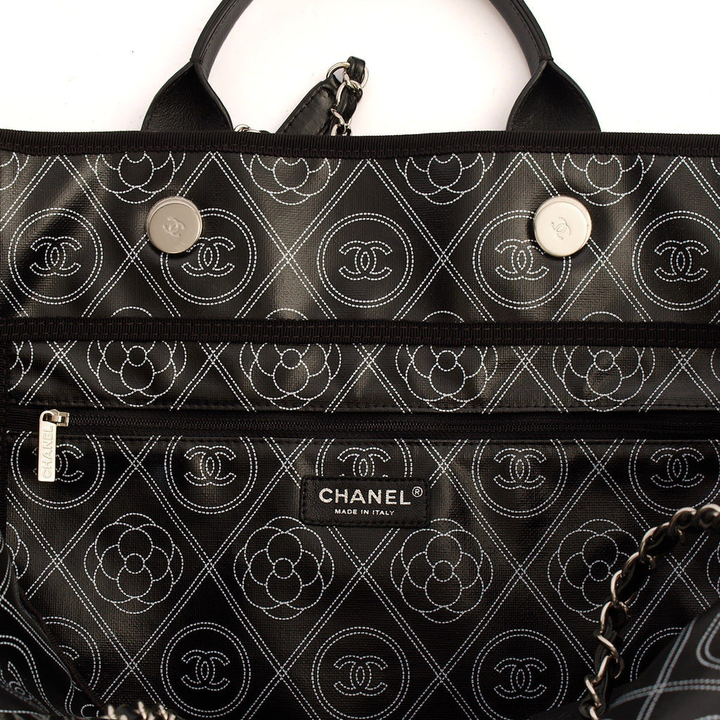 **RUNWAY PIECE** Chanel Camelia Shopping Tote in Calfskin Leather