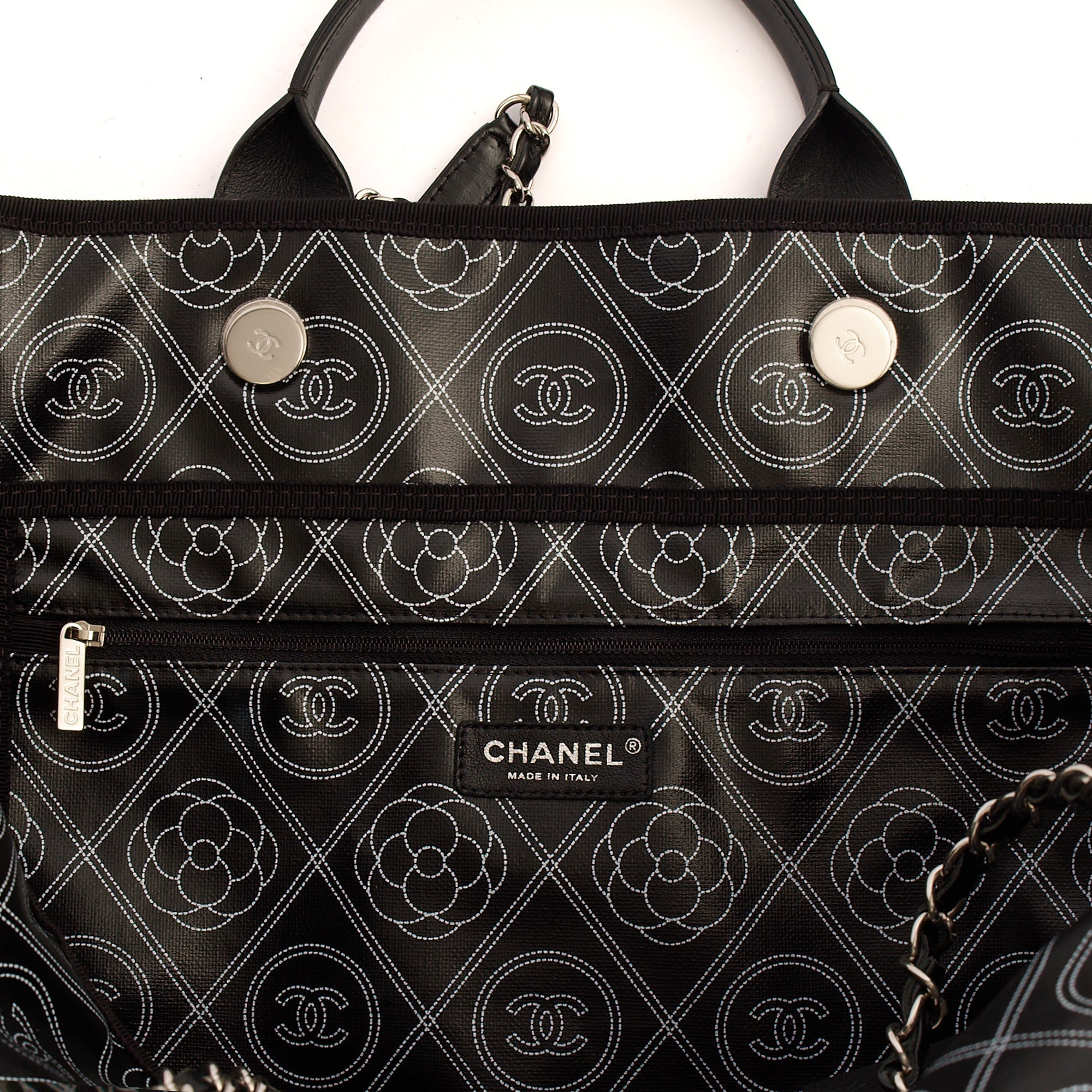 **RUNWAY PIECE** Chanel Camelia Shopping Tote in Calfskin Leather