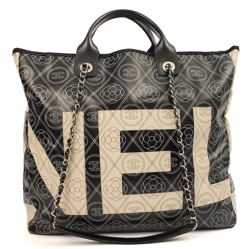 **RUNWAY PIECE** Chanel Camelia Shopping Tote in Calfskin Leather