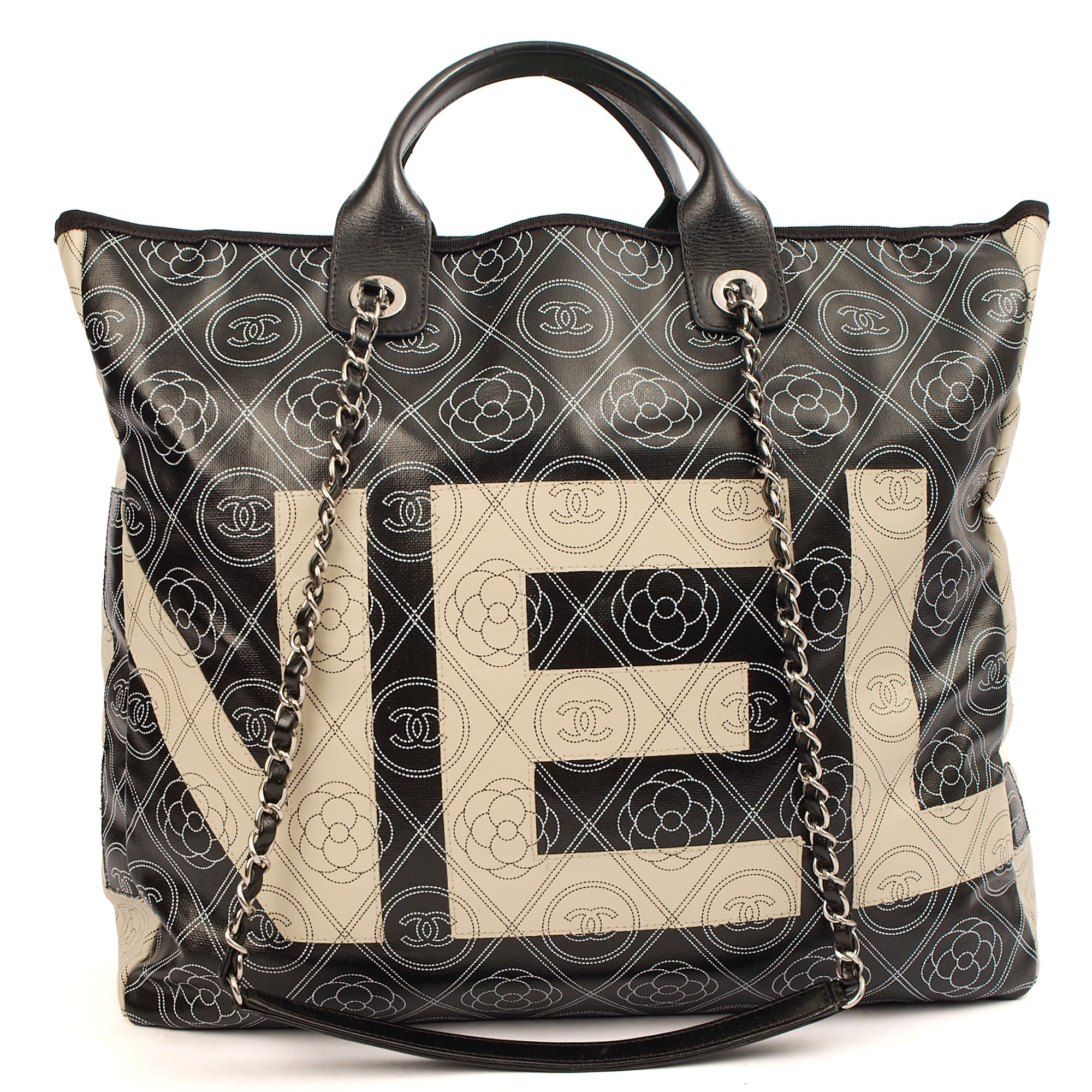 **RUNWAY PIECE** Chanel Camelia Shopping Tote in Calfskin Leather