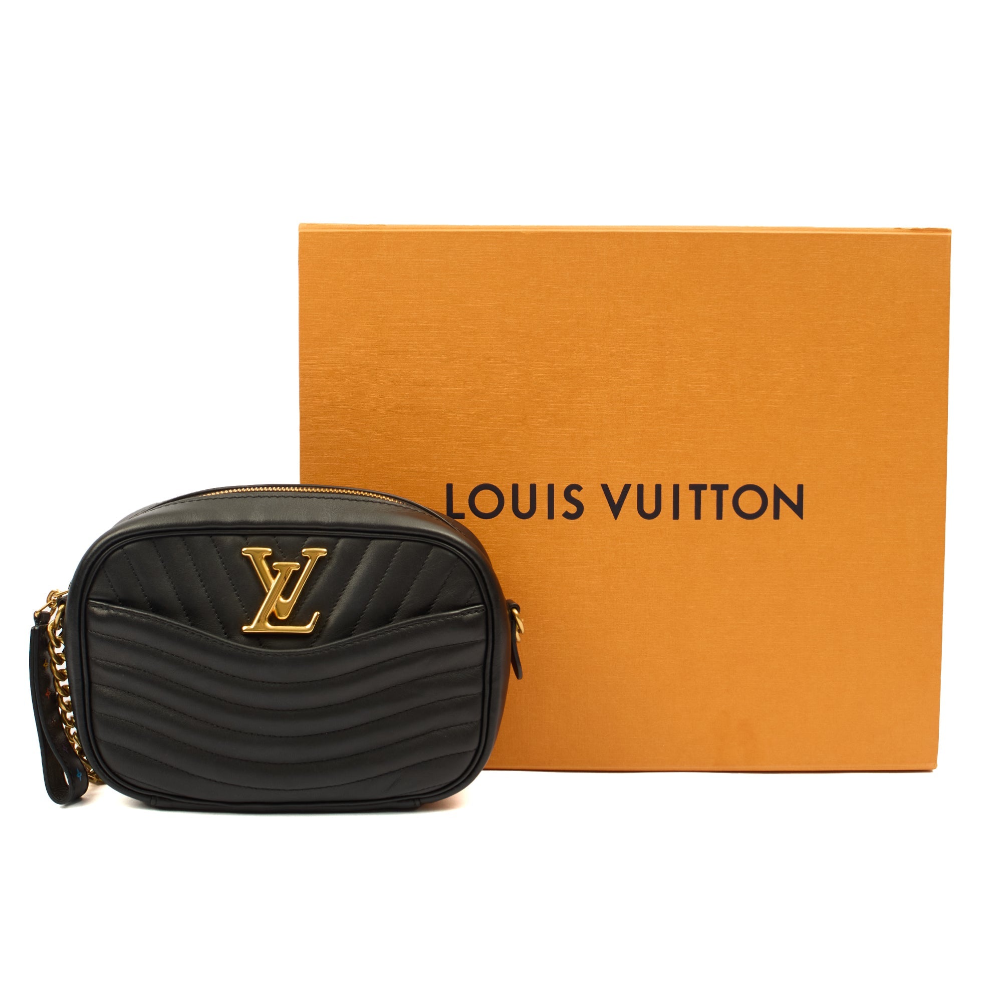 Louis Vuitton Cross Body New Wave PM Chain Bag  in Black, Leather