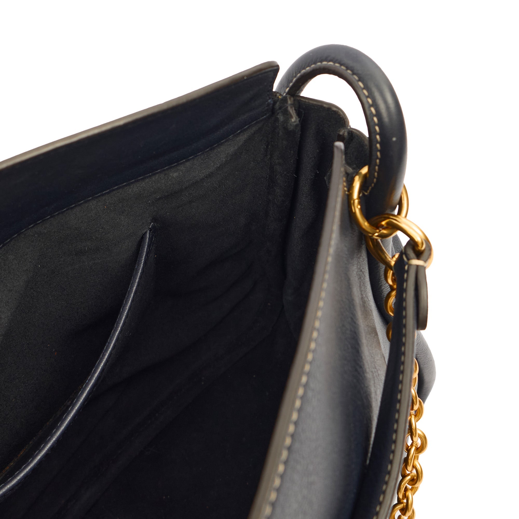 Mulberry Tote Leighton in Navy, Calfskin Leather