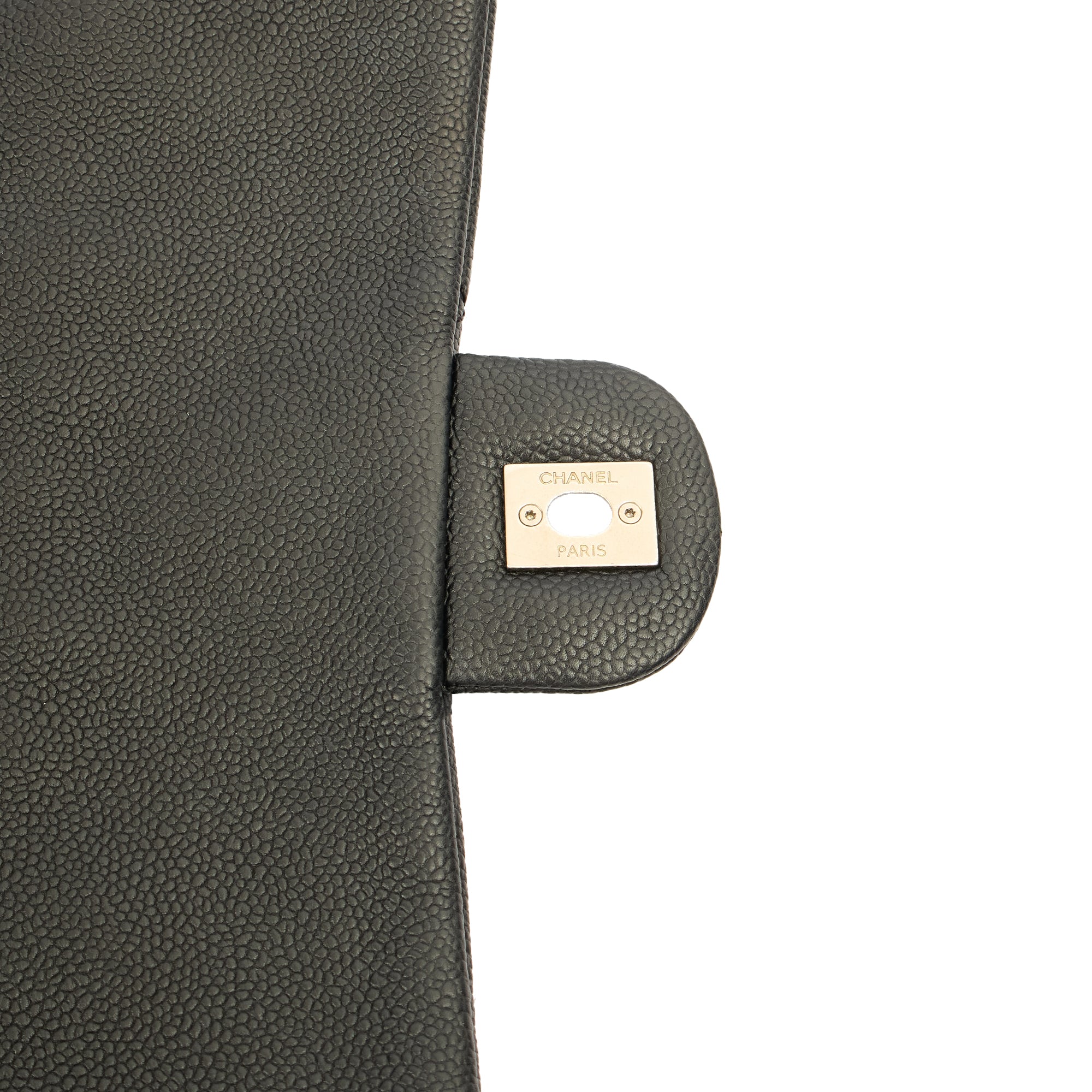 Chanel Shoulder Bag Flap Bag in Black, Caviar Leather