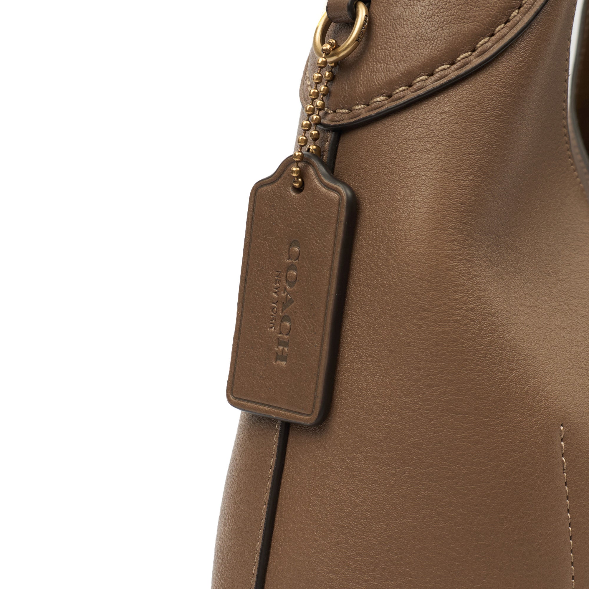 Coach Tote Brooklyn Shoulder Bag 28 in Brown, Leather