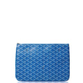 Goyard Clutch Senat Pouch PM in Blue, Leather