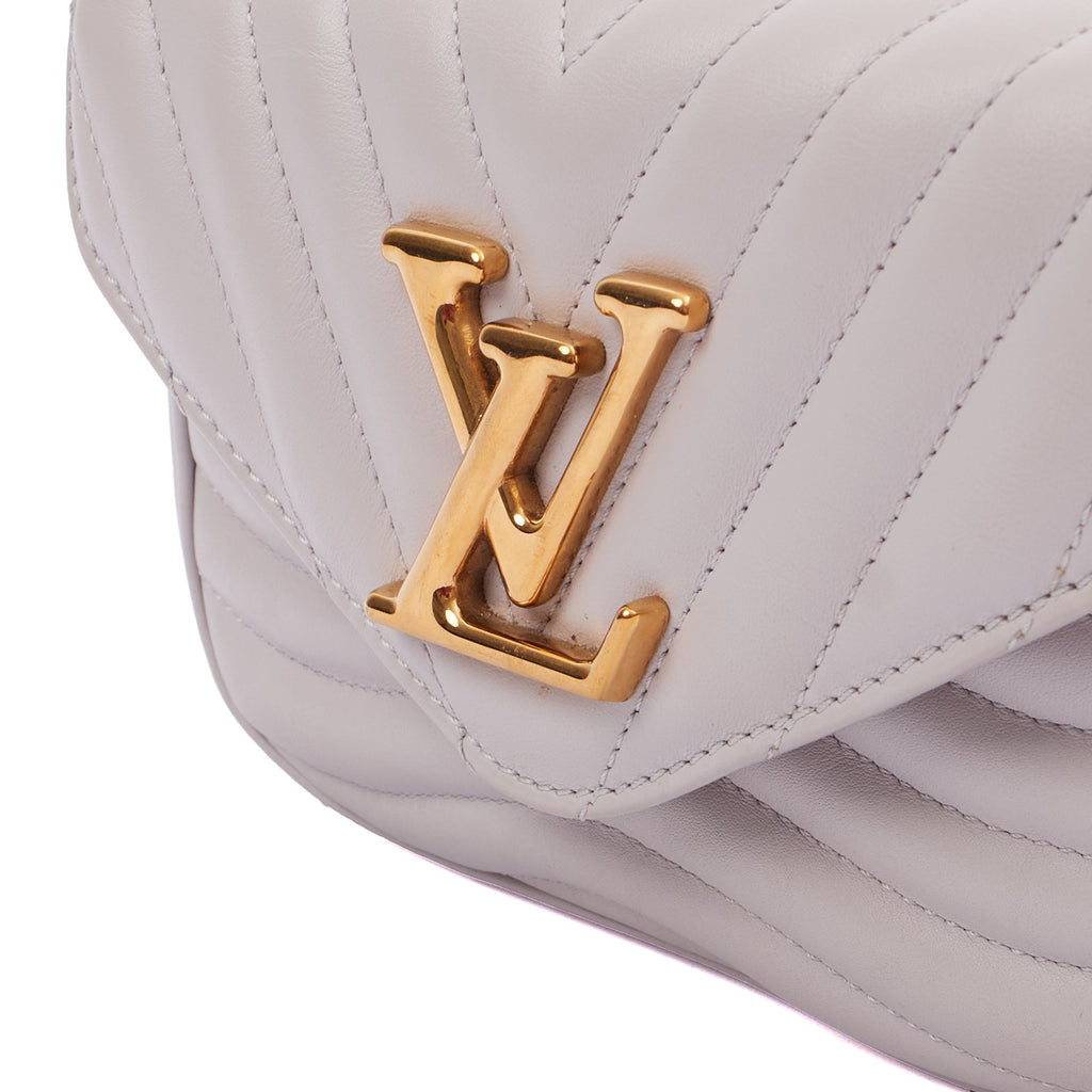 Louis Vuitton Cross Body New Wave Multi Pochette in Grey, Calfskin Leather