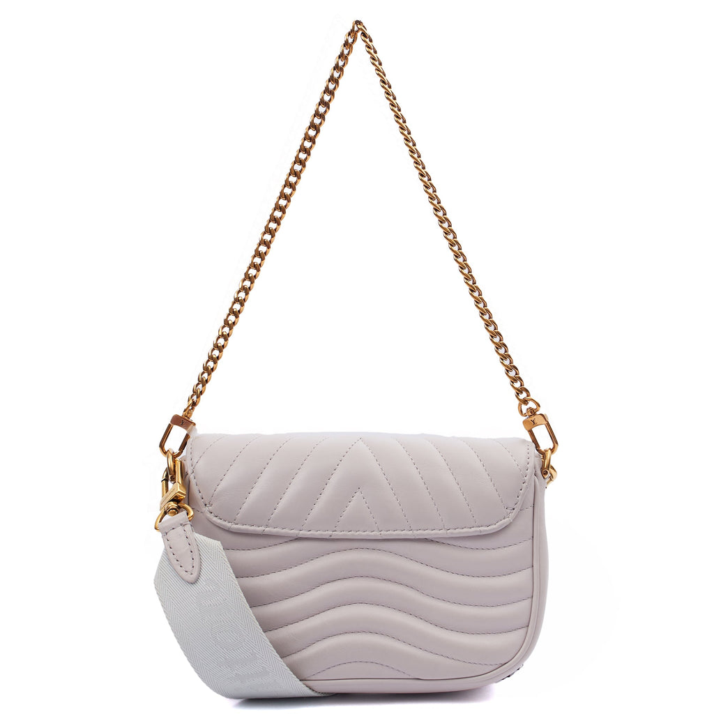Louis Vuitton Cross Body New Wave Multi Pochette in Grey, Calfskin Leather