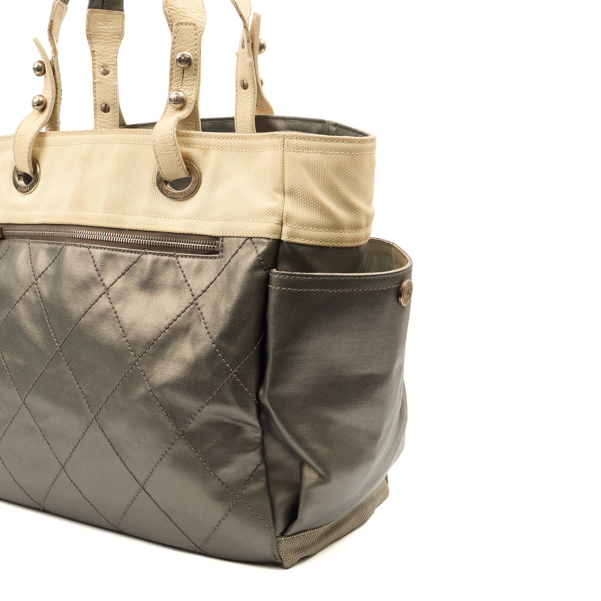 Chanel Tote Paris-Biarritz Tote - Large  in Metallic, Fabric