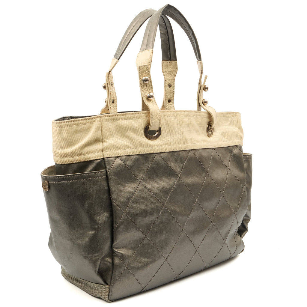 Chanel Tote Paris-Biarritz Tote - Large  in Metallic, Fabric