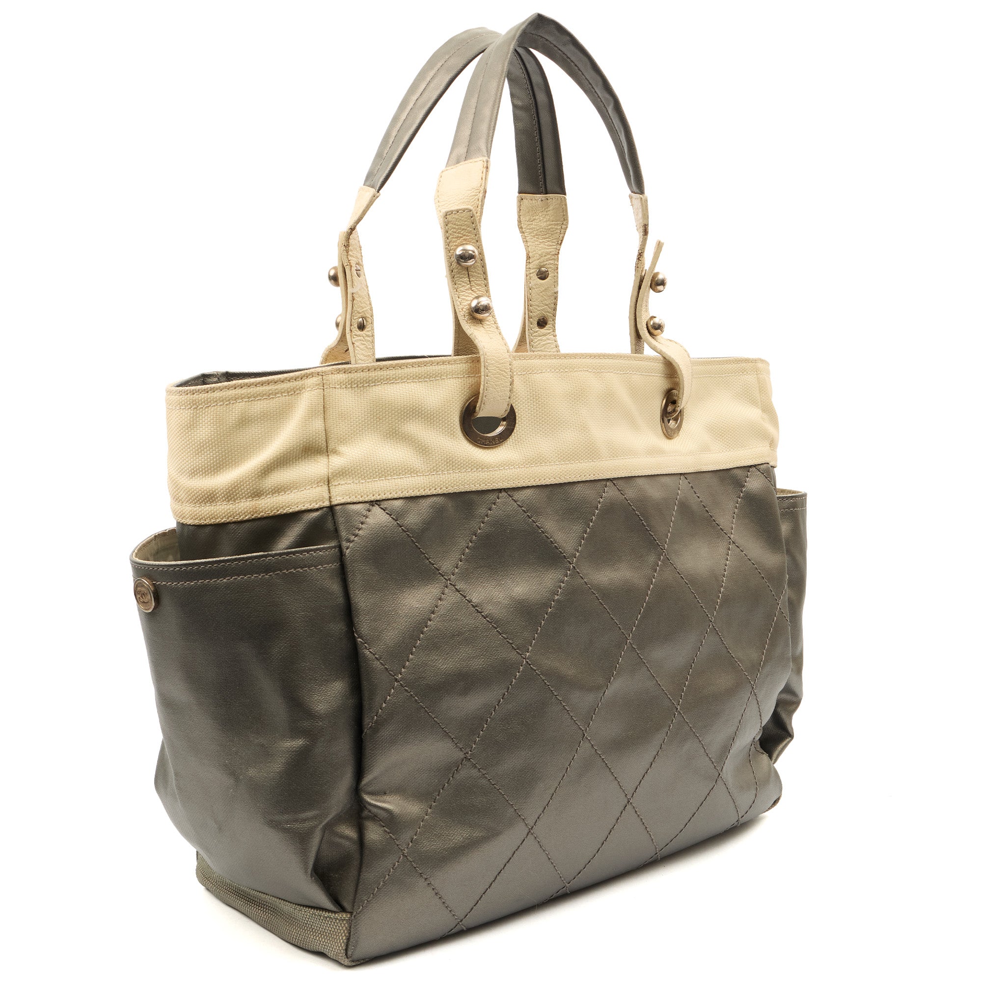 Chanel Tote Paris-Biarritz Tote - Large  in Metallic, Fabric