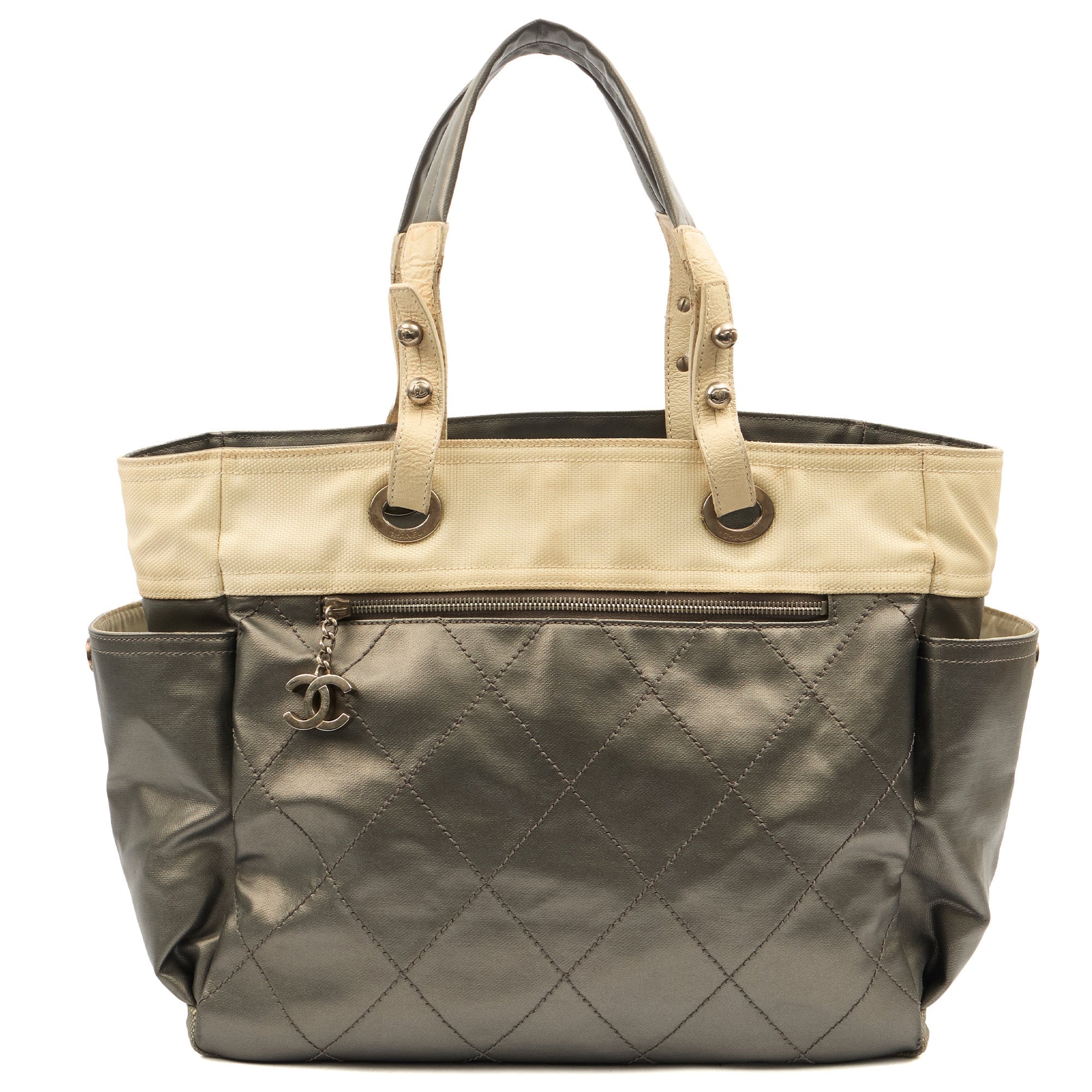 Chanel Tote Paris-Biarritz Tote - Large  in Metallic, Fabric