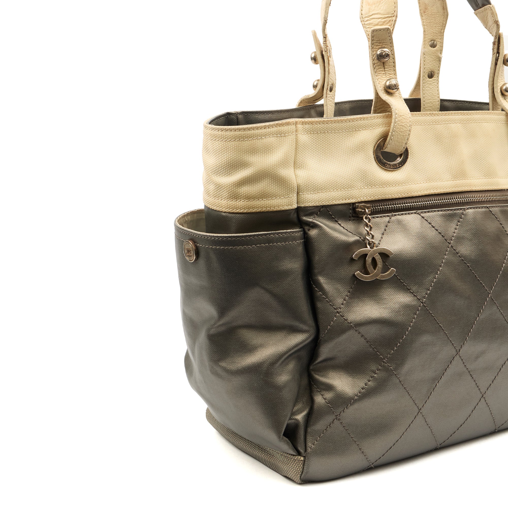 Chanel Tote Paris-Biarritz Tote - Large  in Metallic, Fabric