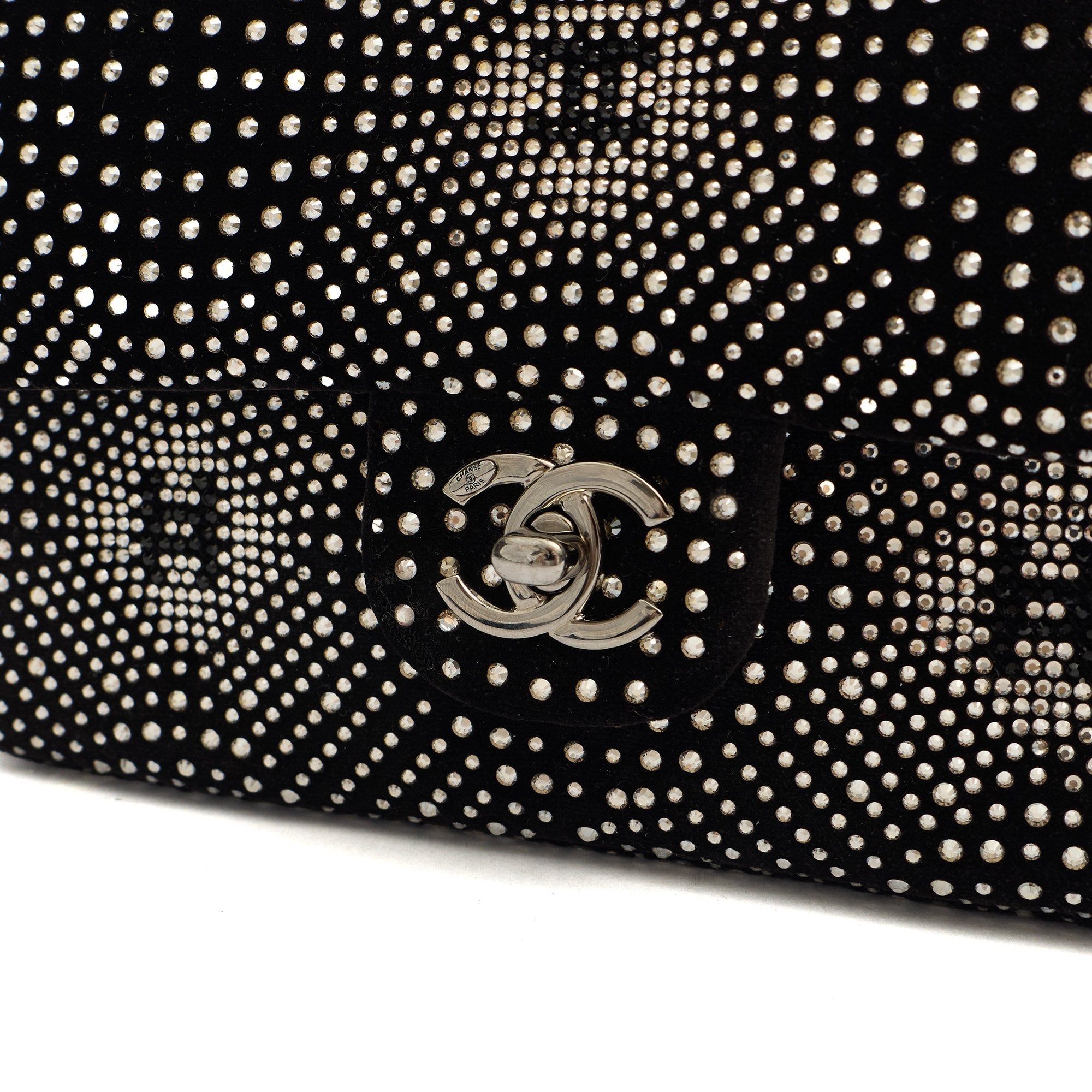 Chanel Shoulder Bag Flap Bag in Black, Velvet