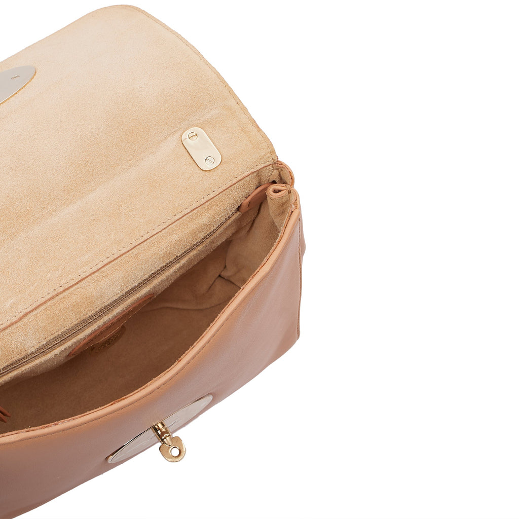 Mulberry Shoulder Bag Lily Top Handle - Small in Brown, Leather