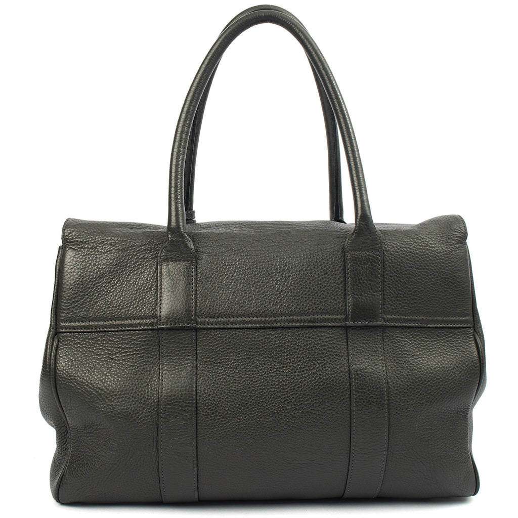 Mulberry Tote Bayswater Heritage in Charcoal Grey, Leather