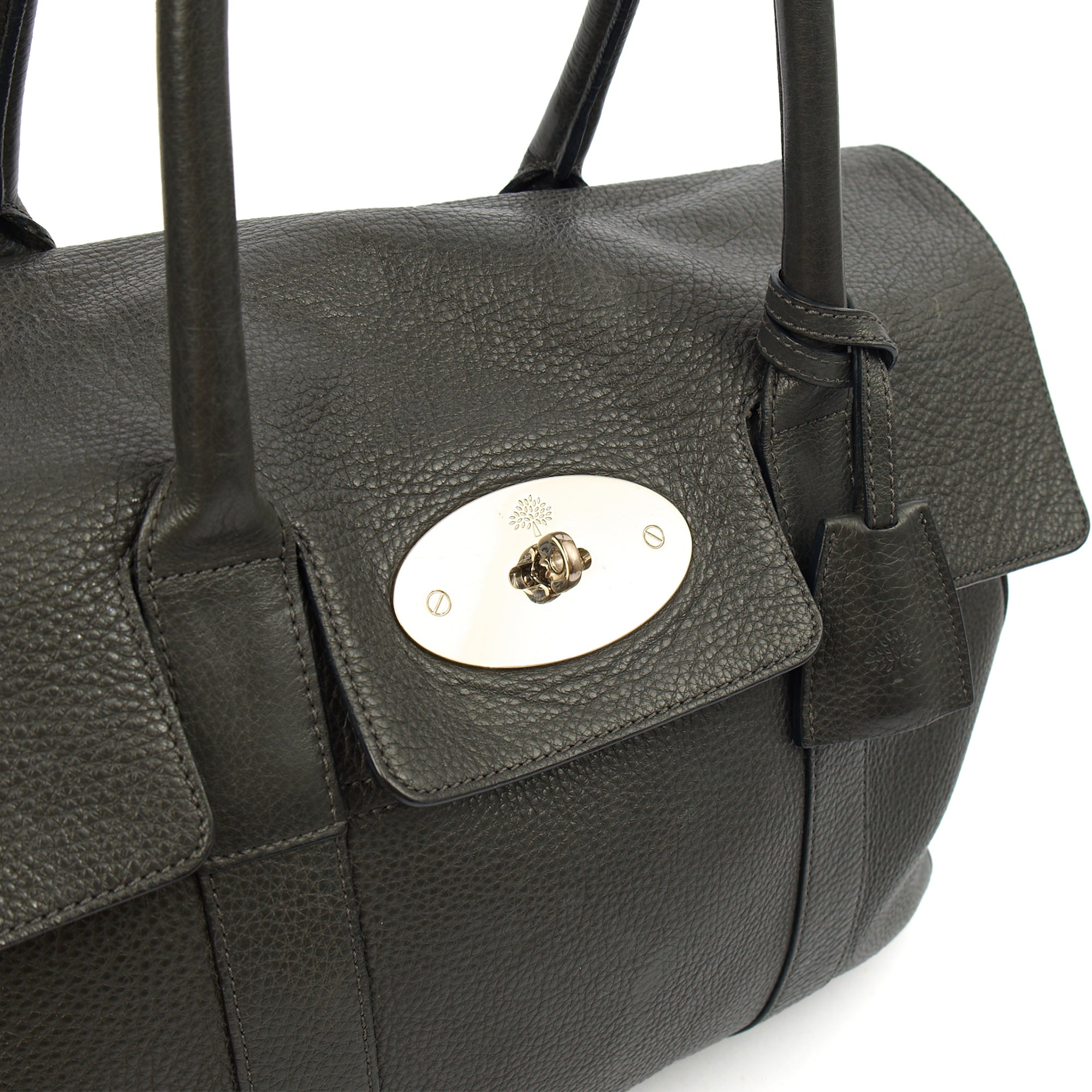 Mulberry Tote Bayswater Heritage in Charcoal Grey, Leather