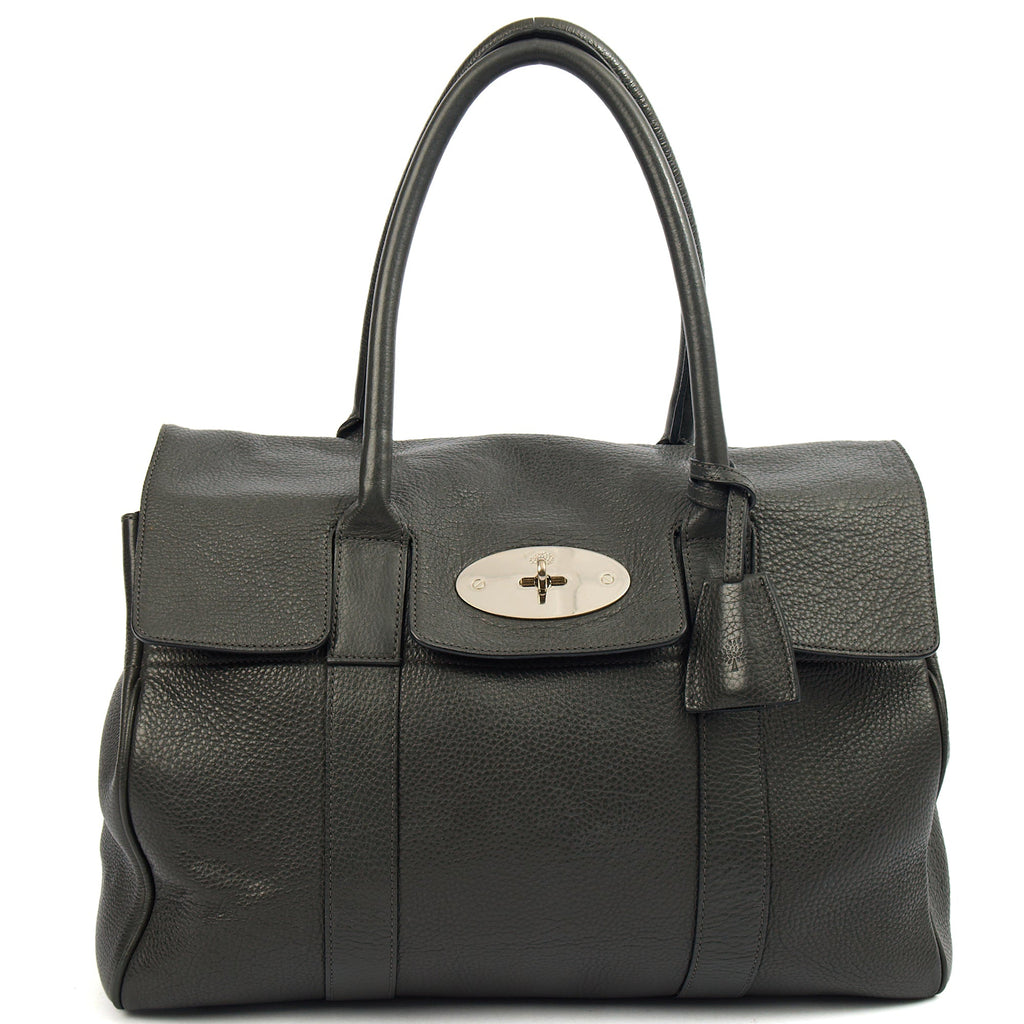 Mulberry Tote Bayswater Heritage in Charcoal Grey, Leather