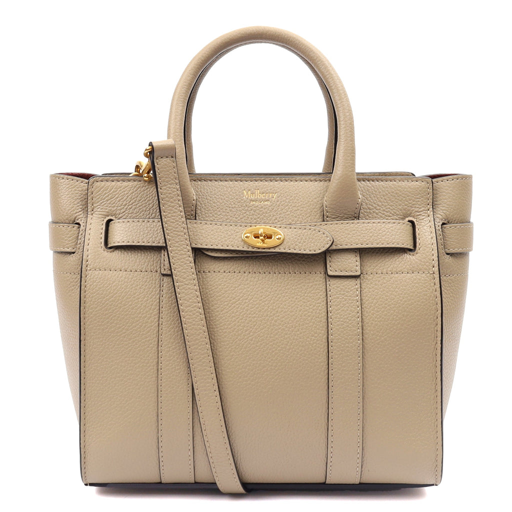 Mulberry Tote Zipped Bayswater - Mini in Clay, Calfskin Leather