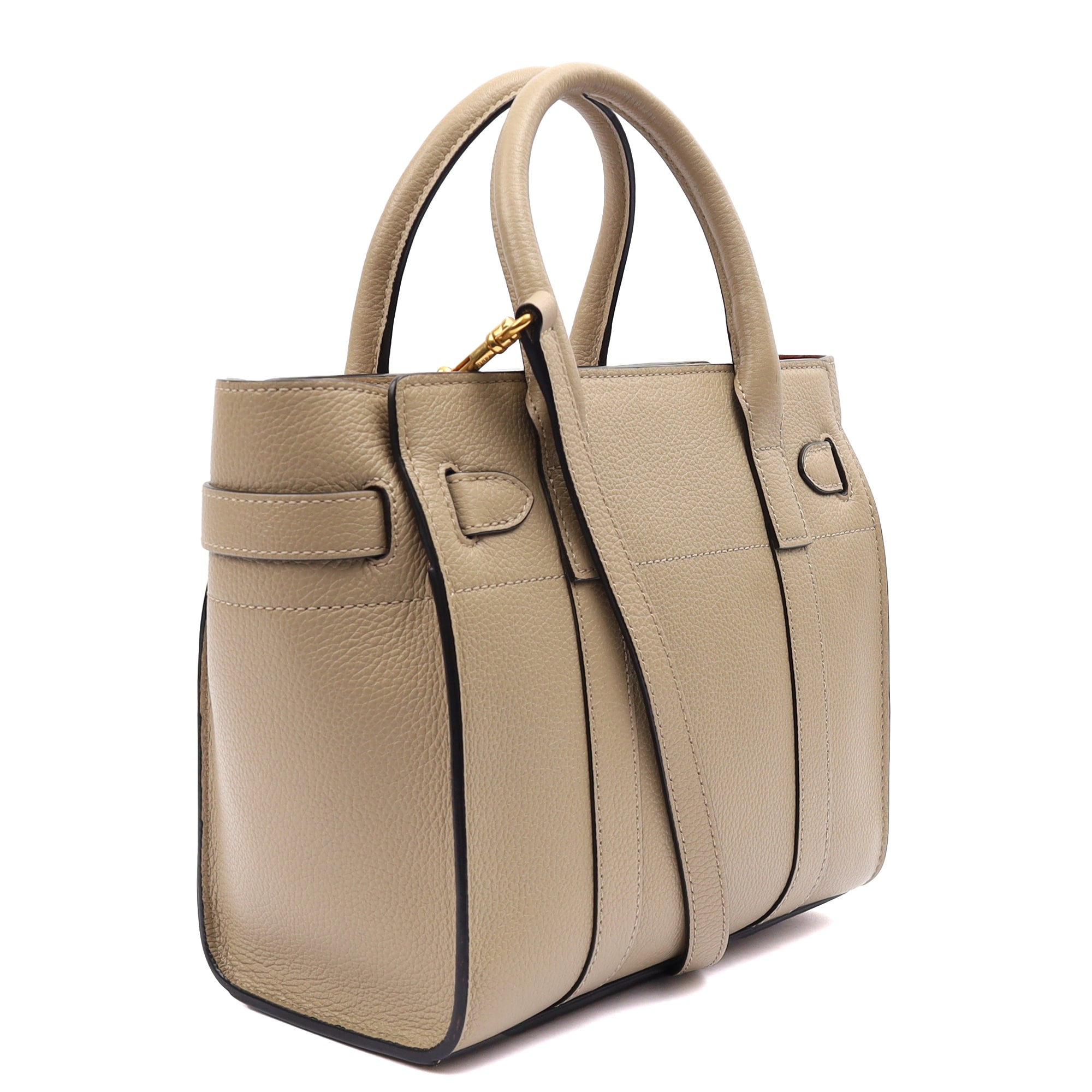 Mulberry Tote Zipped Bayswater - Mini in Clay, Calfskin Leather