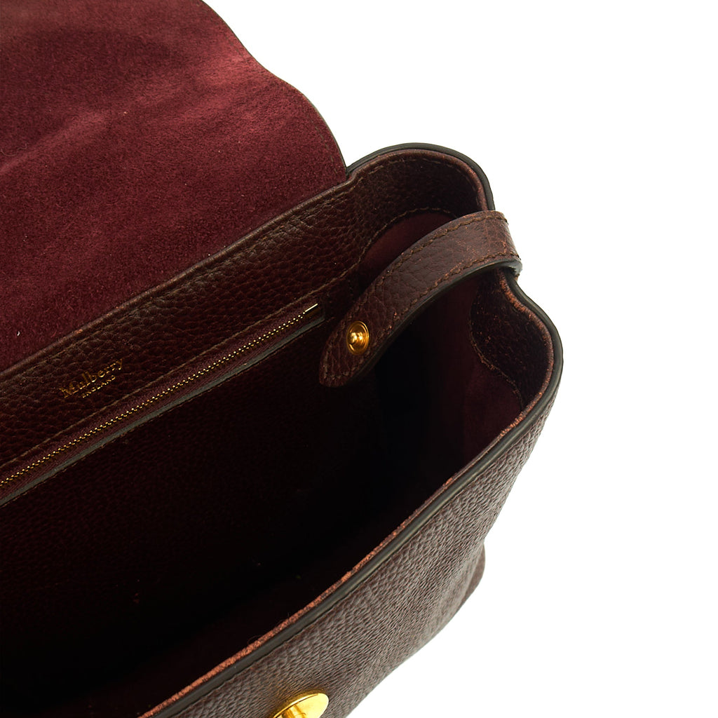 Mulberry Backpack Mini Bayswater in Oxblood, Calfskin Leather