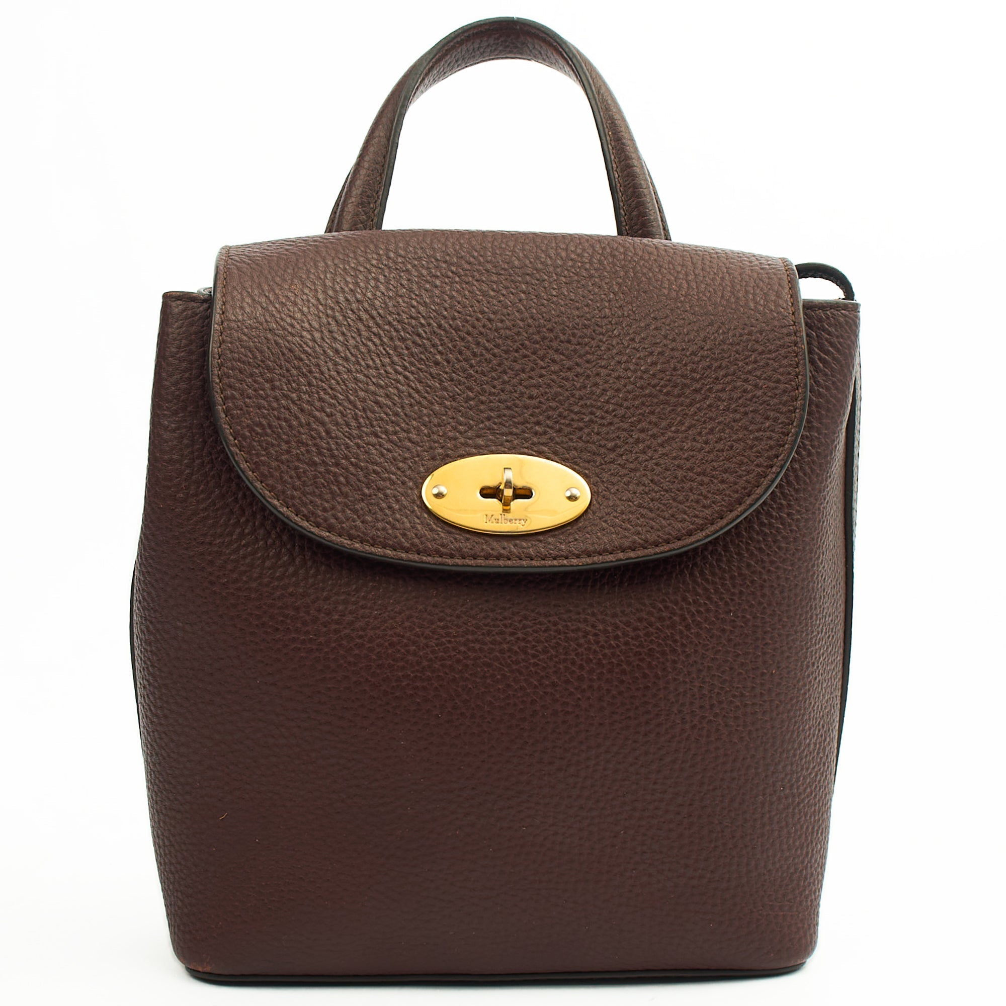 Mulberry Backpack Mini Bayswater in Oxblood, Calfskin Leather