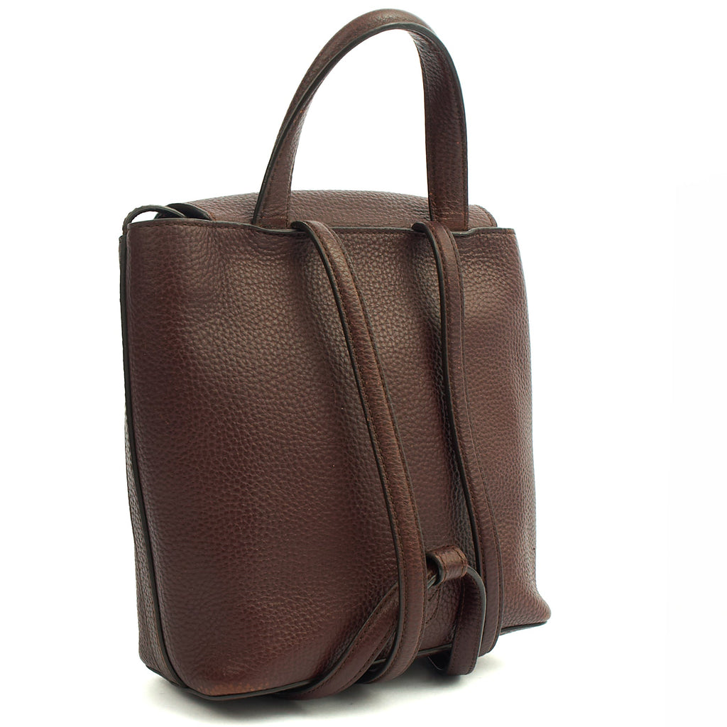 Mulberry Backpack Mini Bayswater in Oxblood, Calfskin Leather
