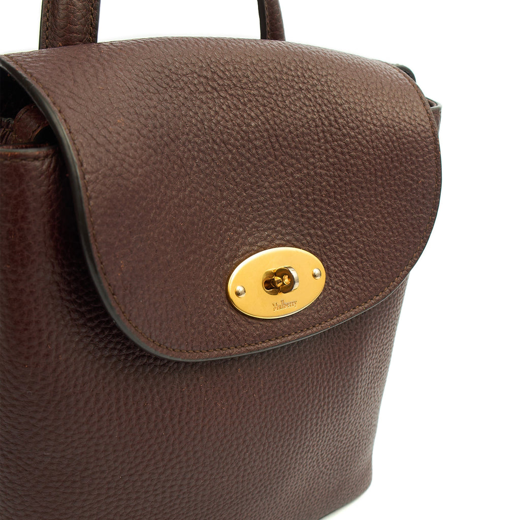 Mulberry Backpack Mini Bayswater in Oxblood, Calfskin Leather