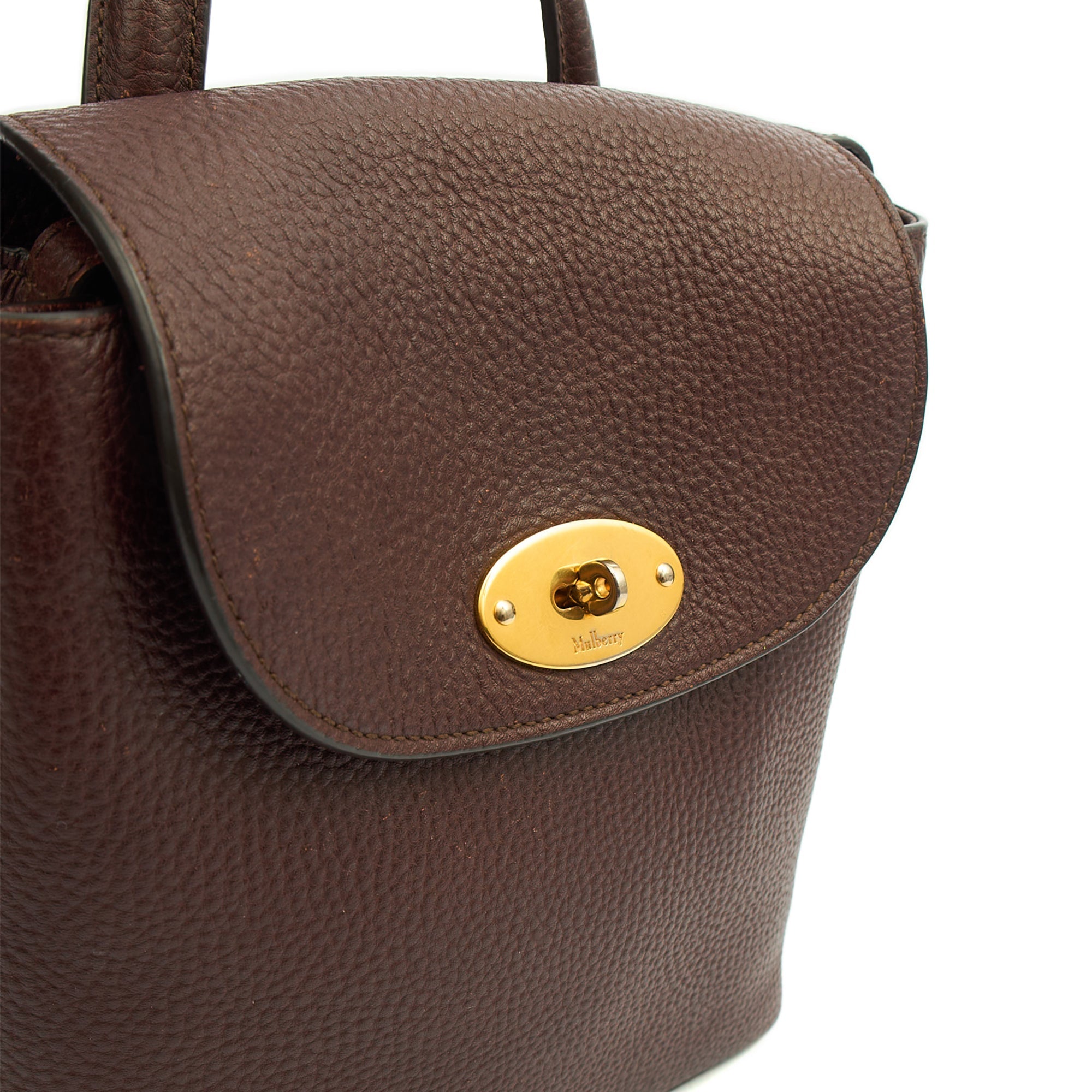 Mulberry Backpack Mini Bayswater in Oxblood, Calfskin Leather