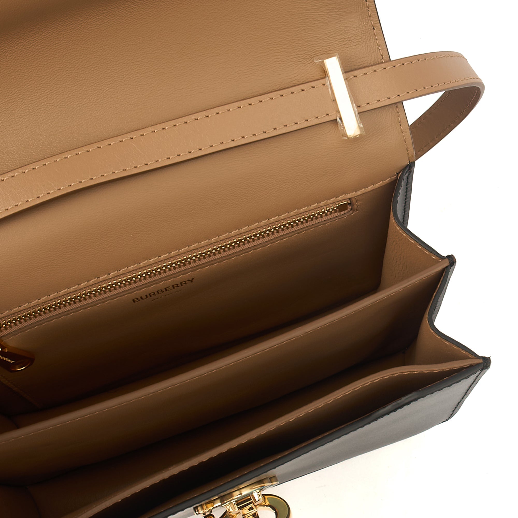 Burberry Shoulder Bag TB Small Crossbody in Neutral, Leather