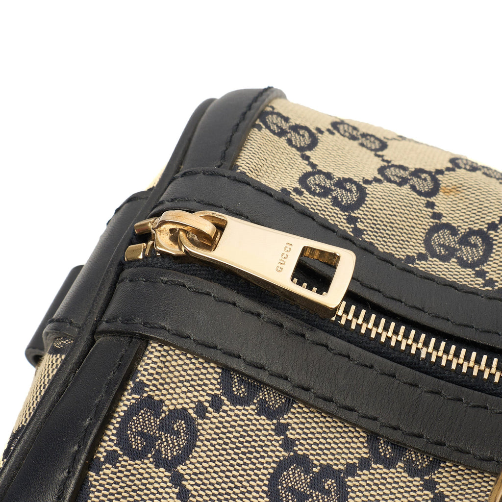 Gucci Top Handle Vintage Web Boston - Medium in invalid, GG Supreme Canvas