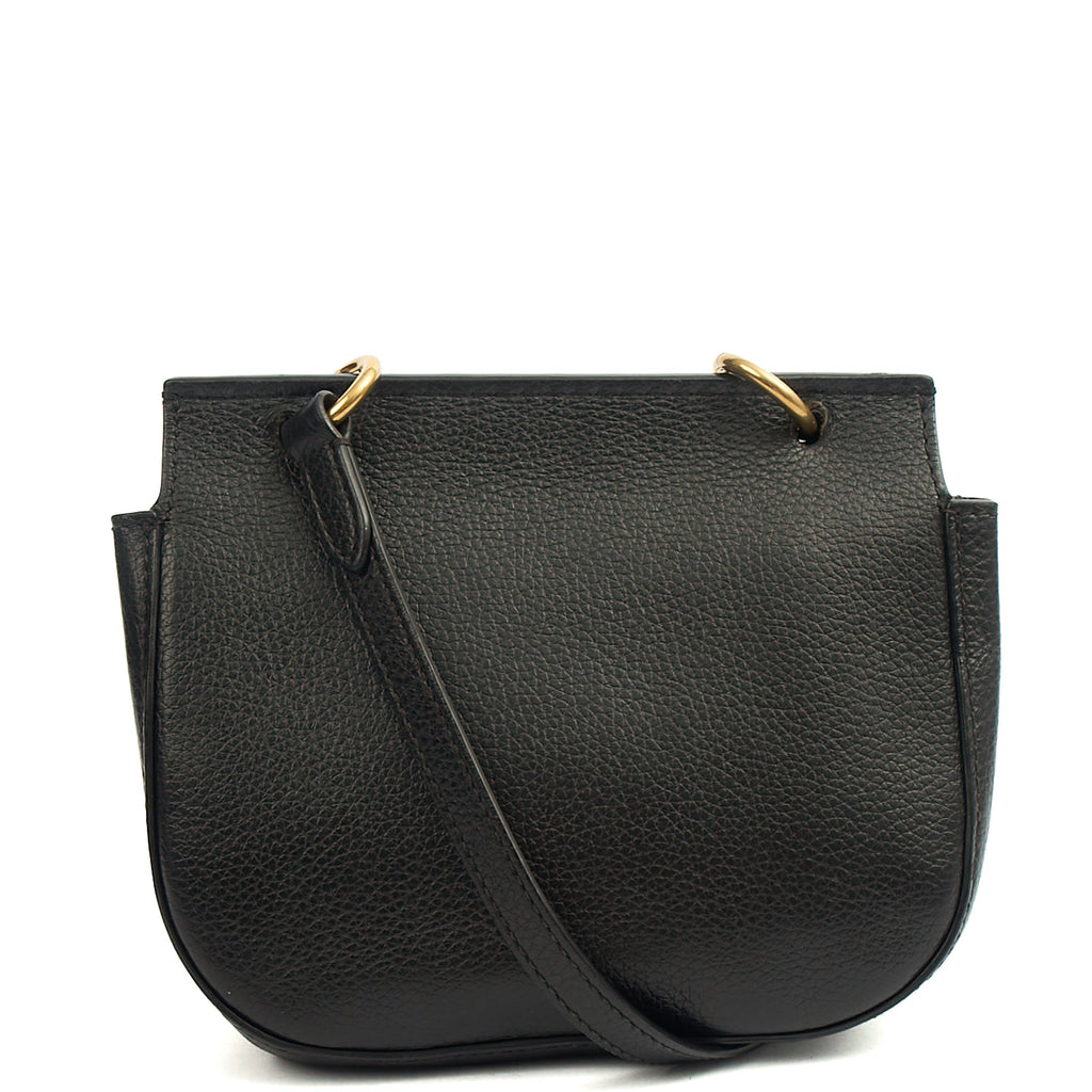 Mulberry Satchel Amberley Satchel - Mini in Black, Calfskin Leather