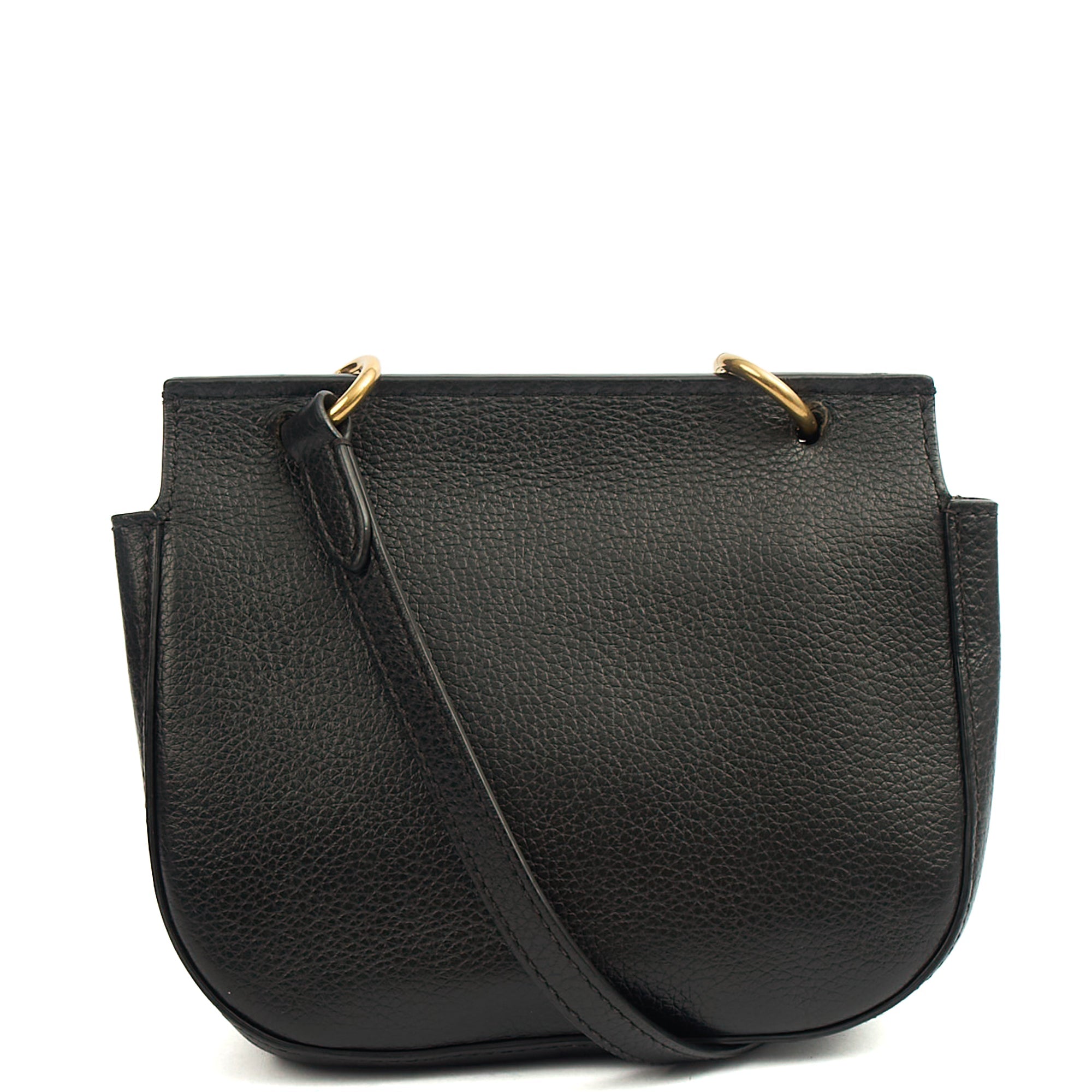 Mulberry Satchel Amberley Satchel - Mini in Black, Calfskin Leather