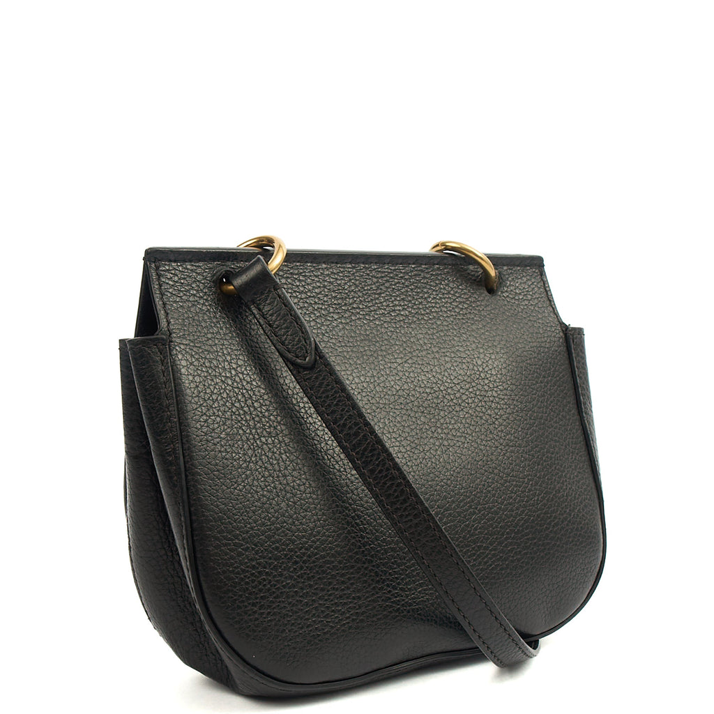 Mulberry Satchel Amberley Satchel - Mini in Black, Calfskin Leather