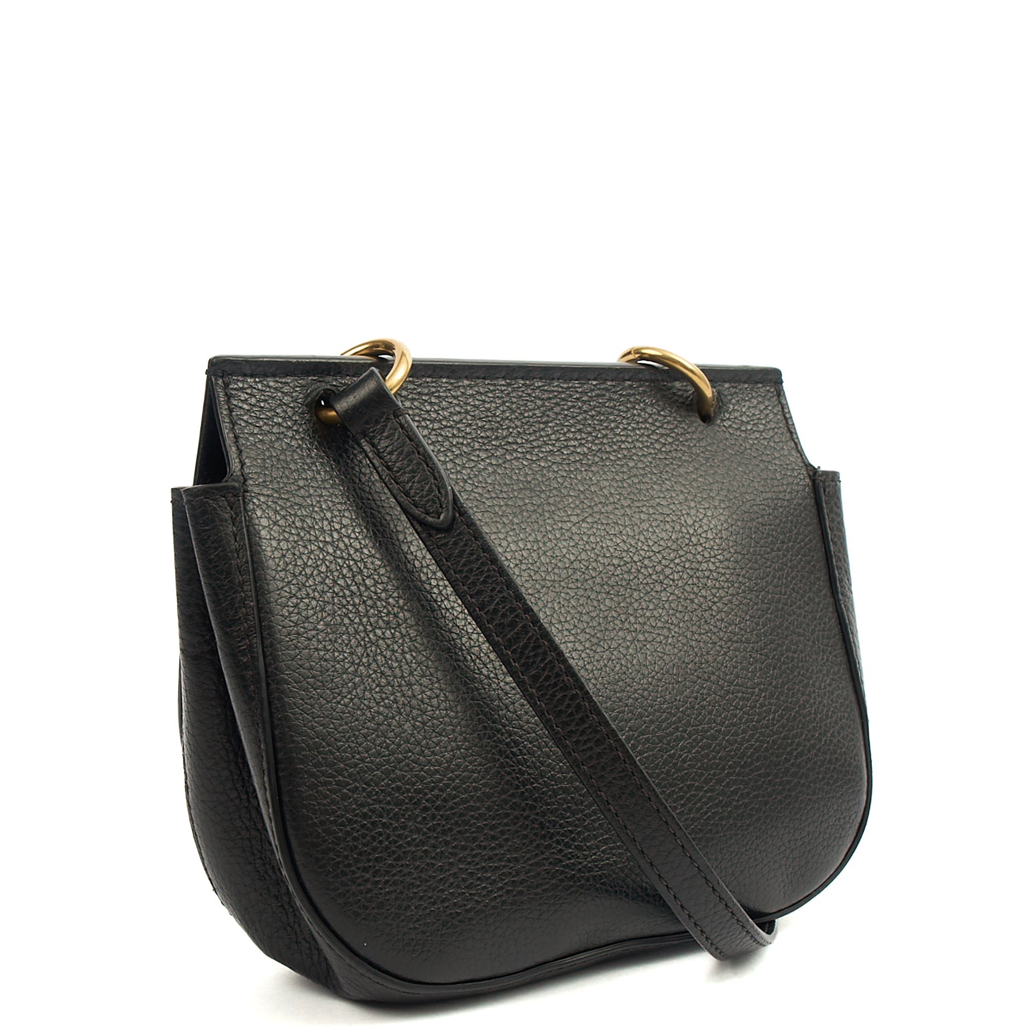 Mulberry Satchel Amberley Satchel - Mini in Black, Calfskin Leather