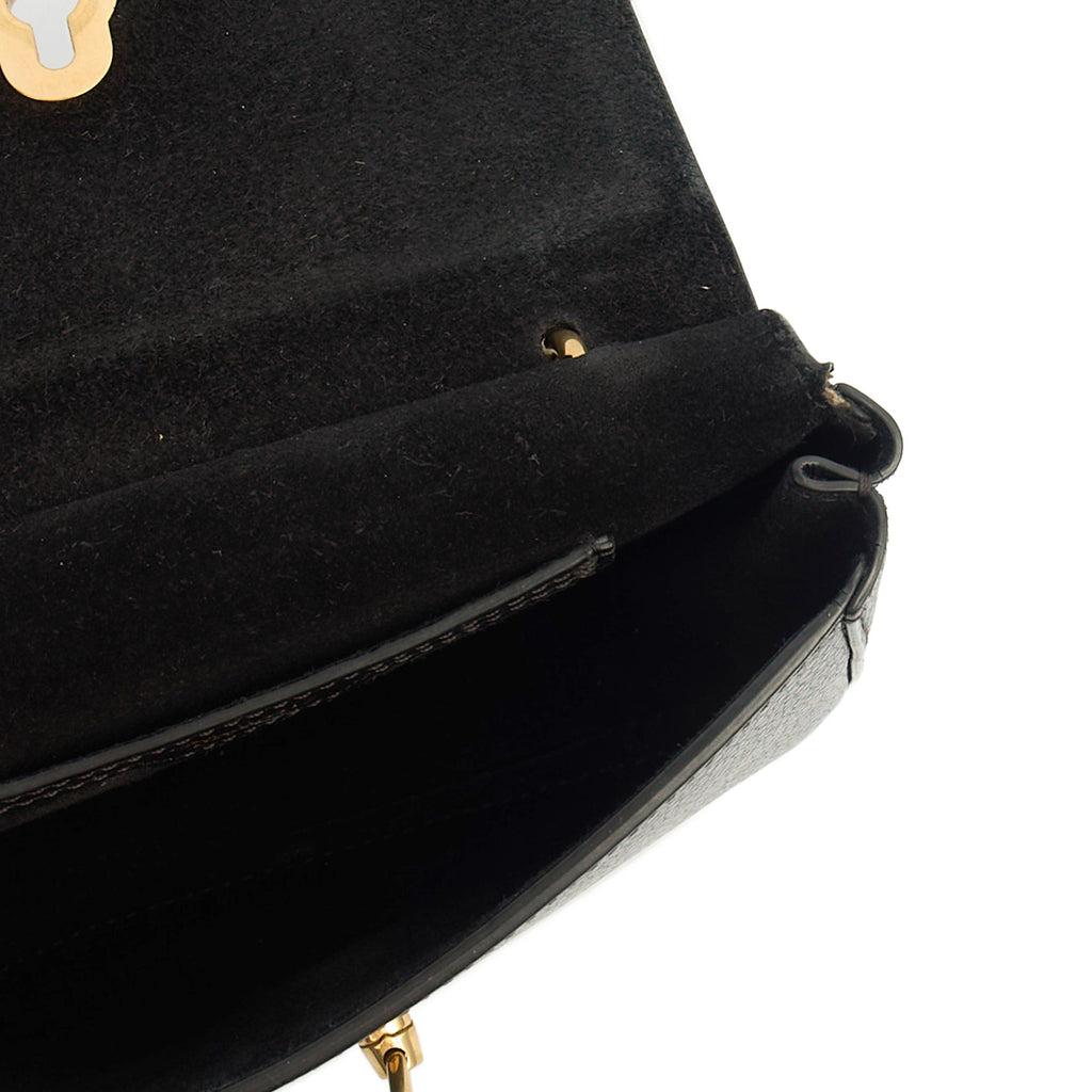Mulberry Satchel Amberley Satchel - Mini in Black, Calfskin Leather
