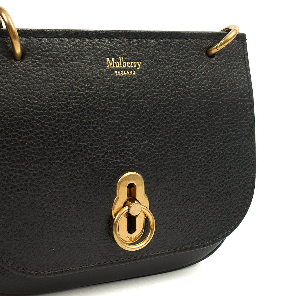 Mulberry Satchel Amberley Satchel - Mini in Black, Calfskin Leather
