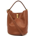 Celine Bucket Bag Sangle Seau in Brown, Box Calfskin