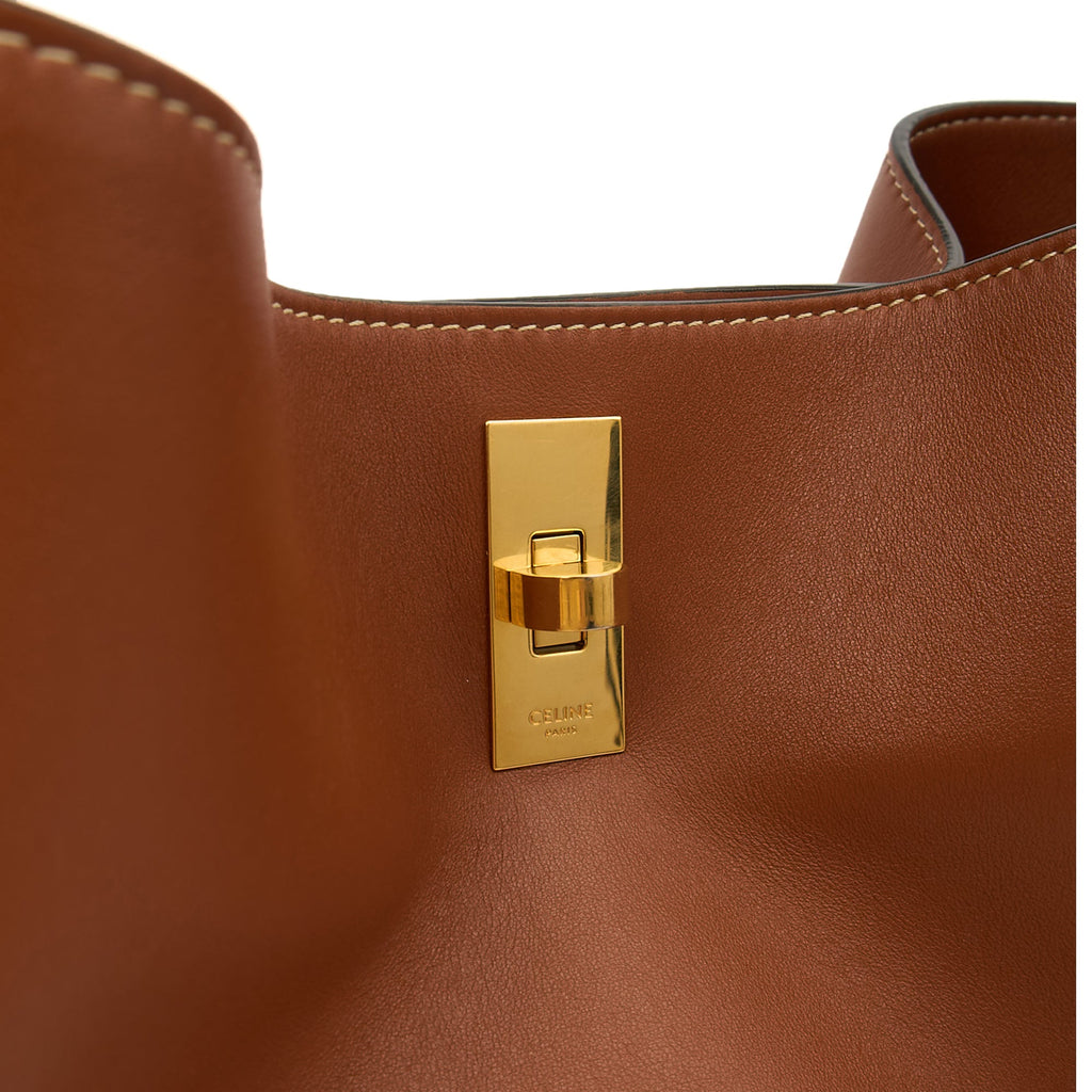 Celine Bucket Bag Sangle Seau in Brown, Box Calfskin