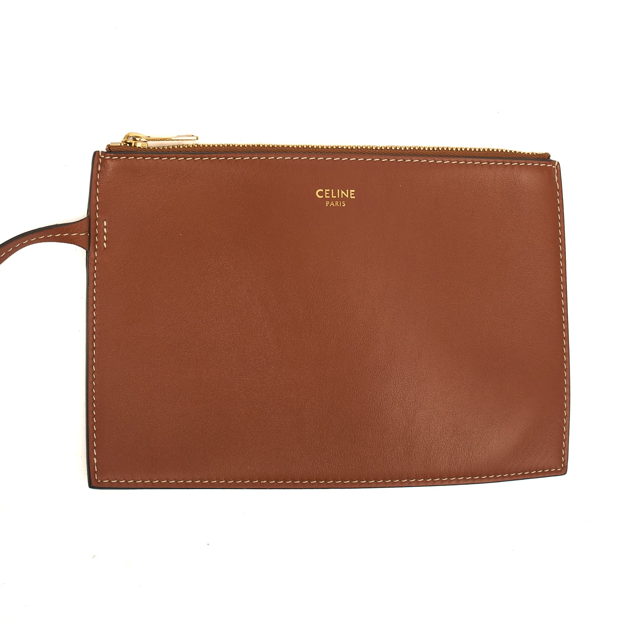 Celine Bucket Bag Sangle Seau in Brown, Box Calfskin