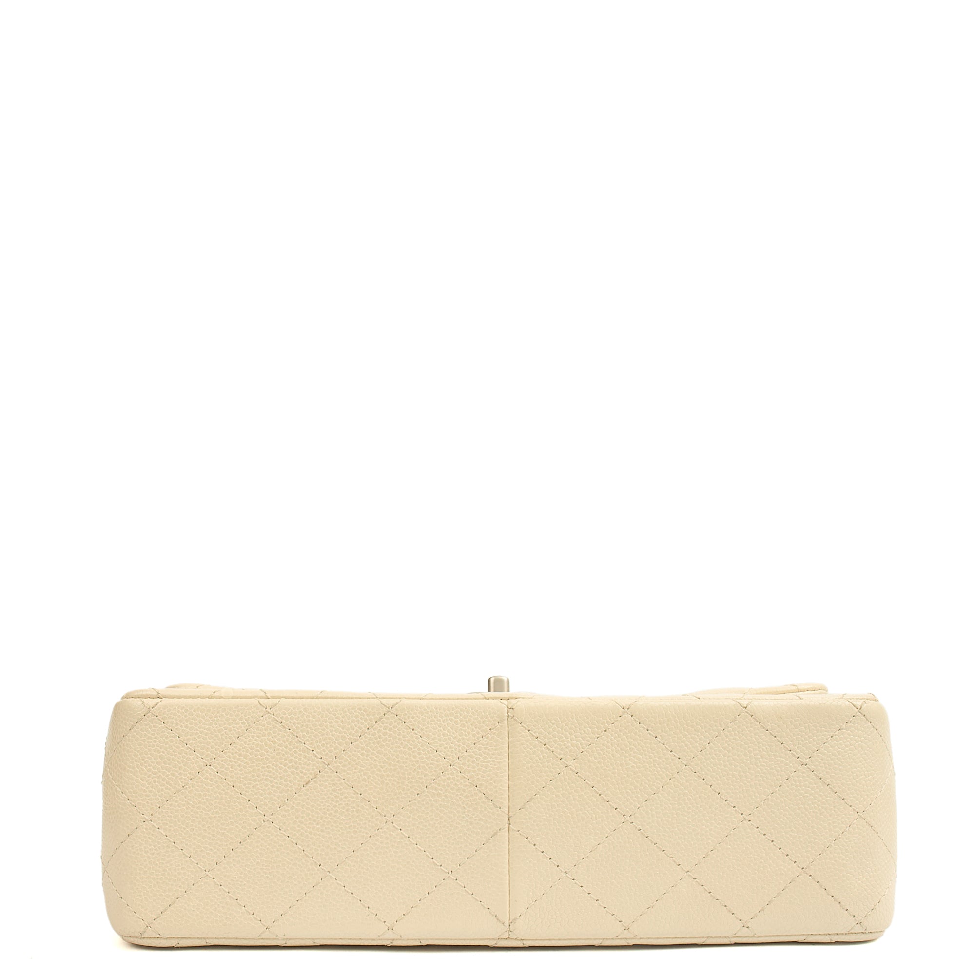 Chanel Classic Double Flap - Large in Champagne, Caviar Leather
