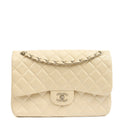 Chanel Classic Double Flap - Large in Champagne, Caviar Leather