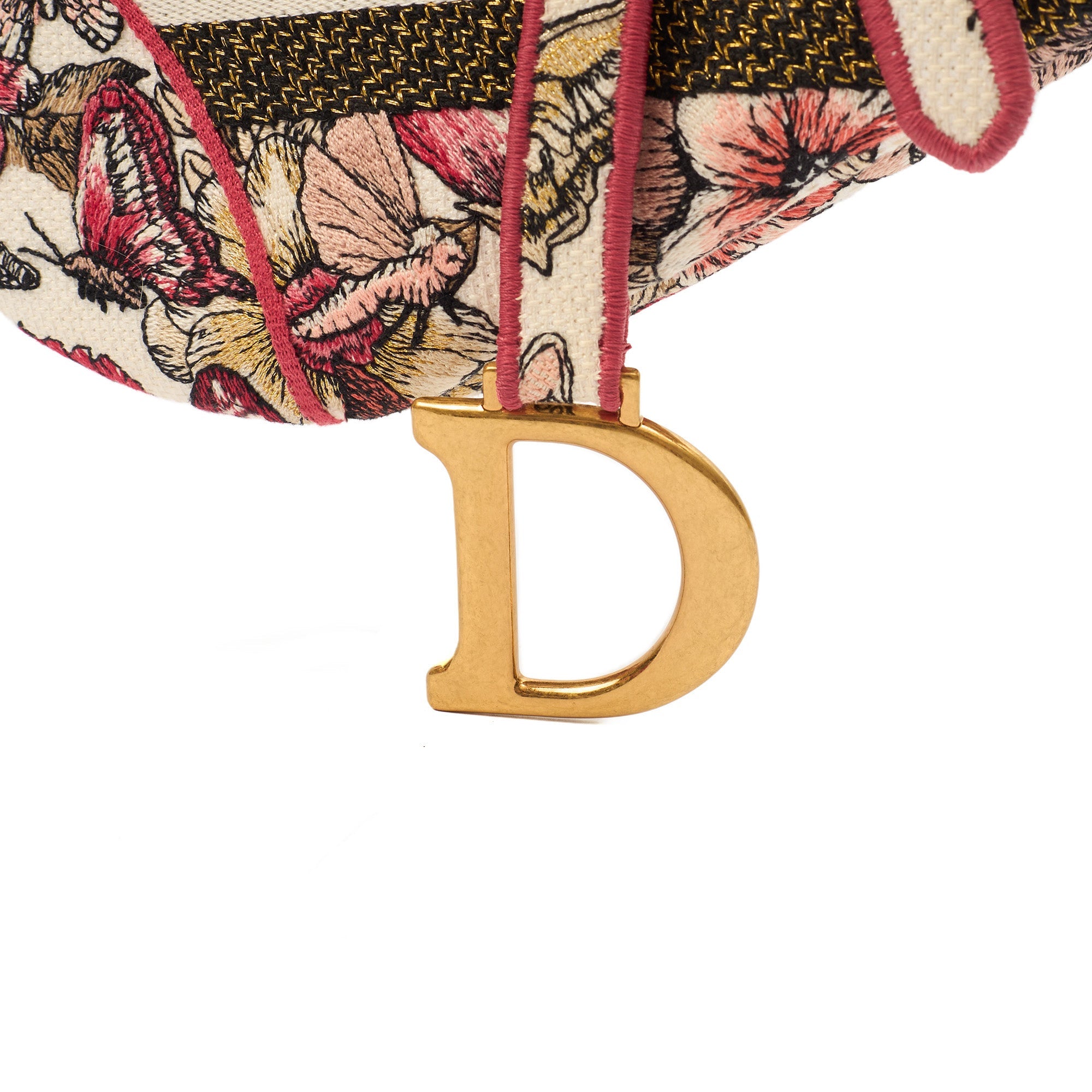 Christian Dior Shoulder Bag Saddle Bag in Multi, Fabric