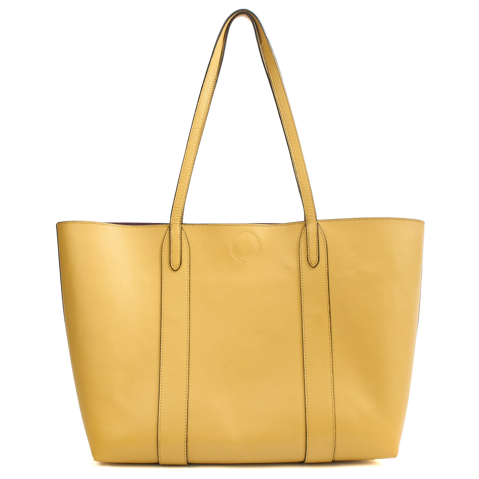 Mulberry Tote Bayswater Tote in Citrus Yellow, Calfskin Leather