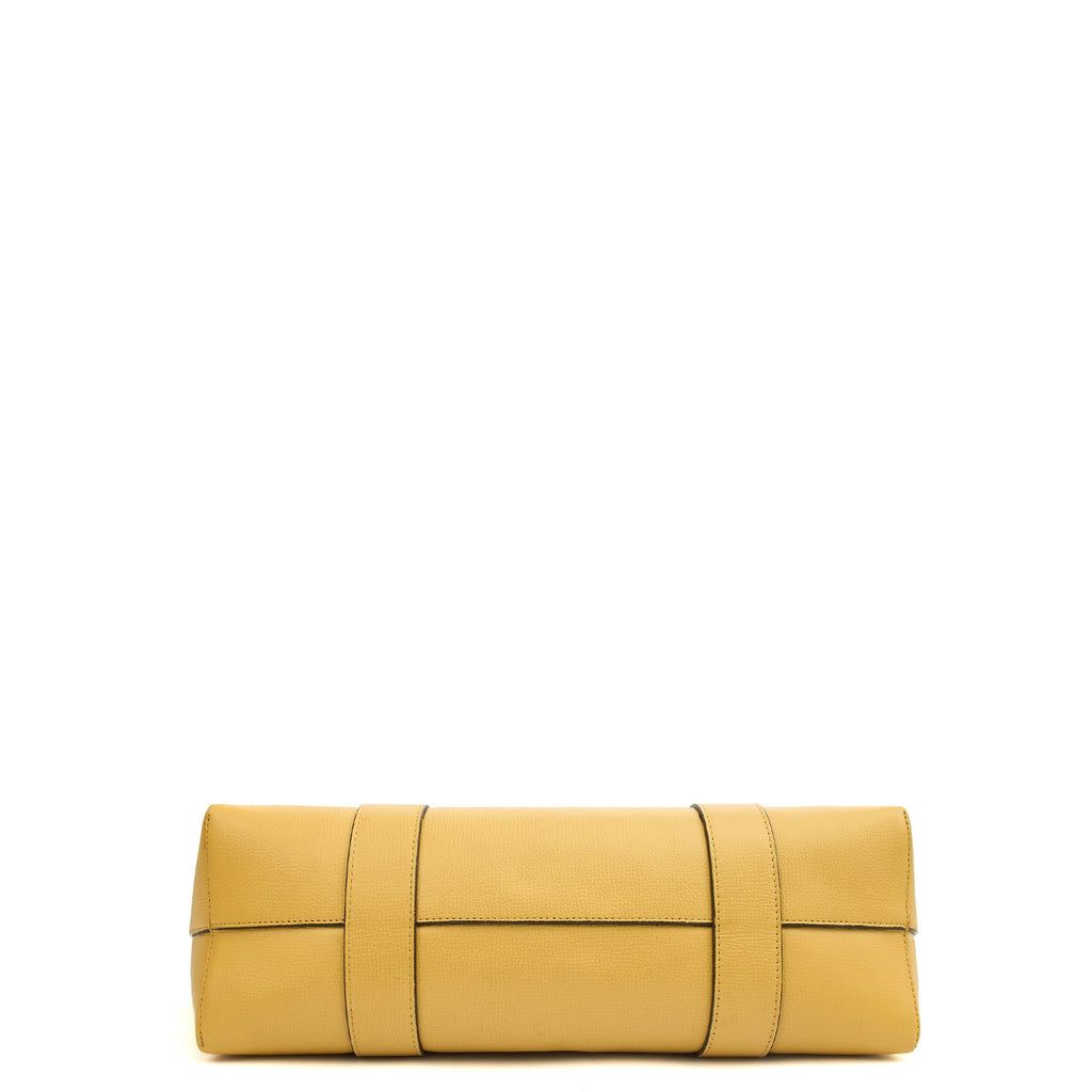 Mulberry Tote Bayswater Tote in Citrus Yellow, Calfskin Leather