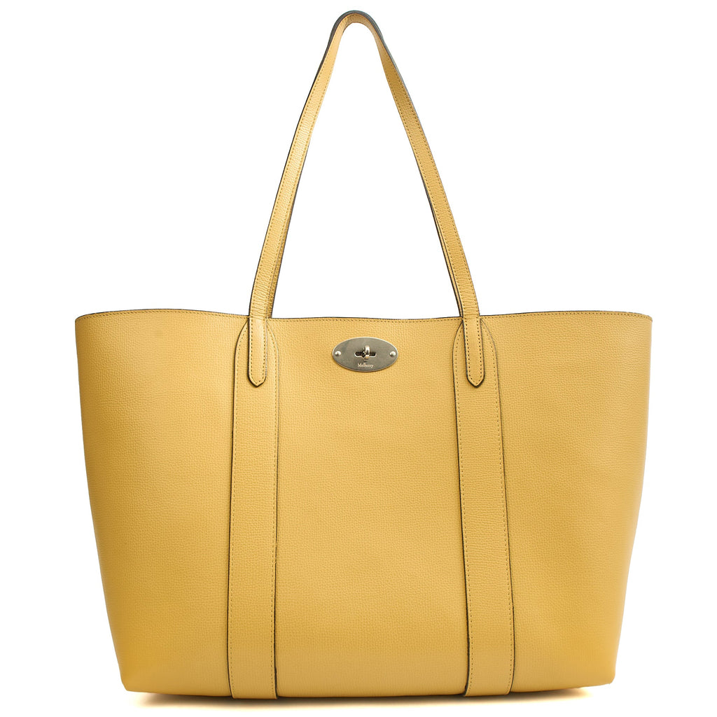 Mulberry Tote Bayswater Tote in Citrus Yellow, Calfskin Leather