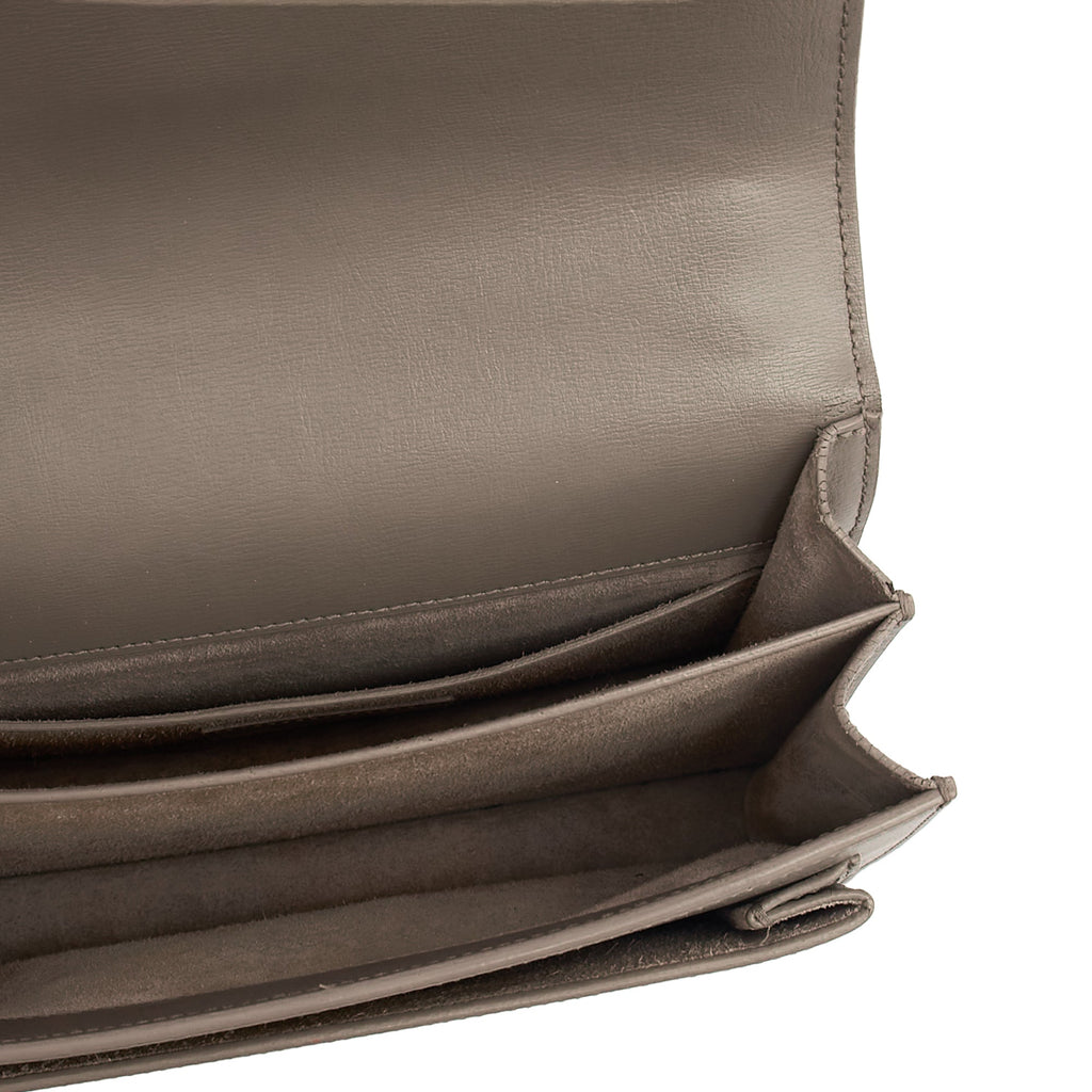 Saint Laurent Shoulder Bag Sunset - Medium in Grey, Leather