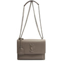 Saint Laurent Shoulder Bag Sunset - Medium in Grey, Leather