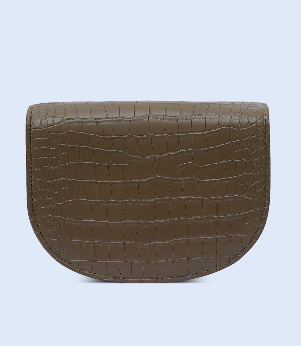 Women Box Bag-BROWN