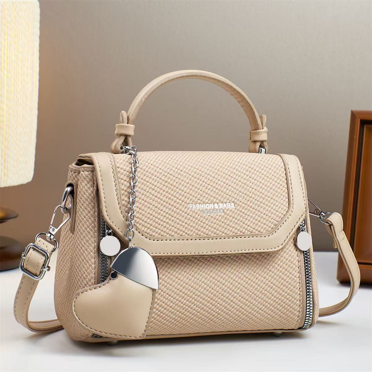 New Trendy Single-Shoulder Bag, Soft Leather Women's Crossbody Bag, Lightweight Women's Bag 292-6