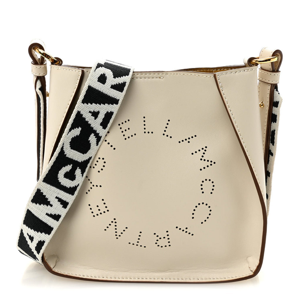 Eco Alter Nappa Perforated Logo Tiny Crossbody White